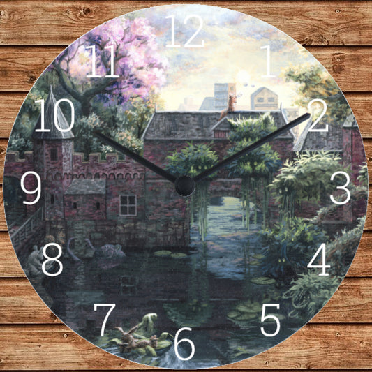 Mystical wall clock: hours of enchantment with my painting 'The urgent letter from the king'