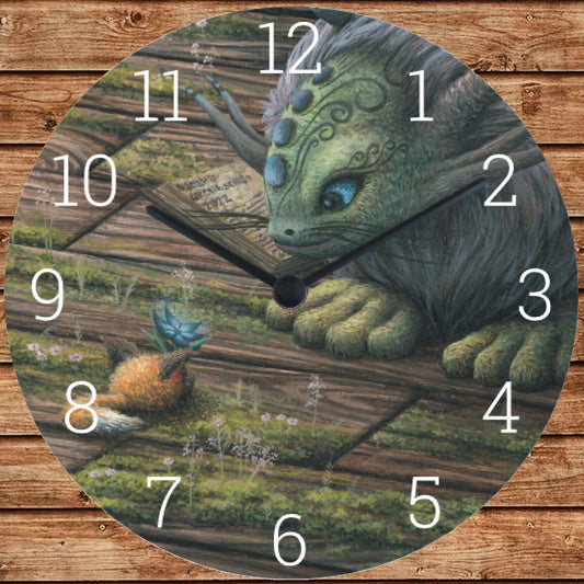 Mystical wall clock: hours of enchantment with my painting "This is for you"