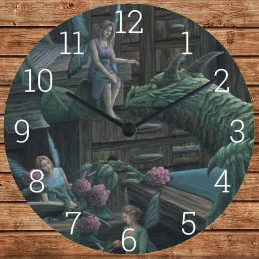 Mystical wall clock: hours of enchantment with my painting "It will be alright"