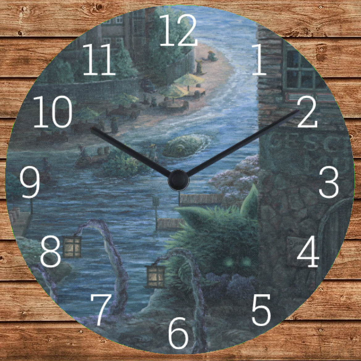 Mystical wall clock: hours of enchantment with my painting 'Summer'