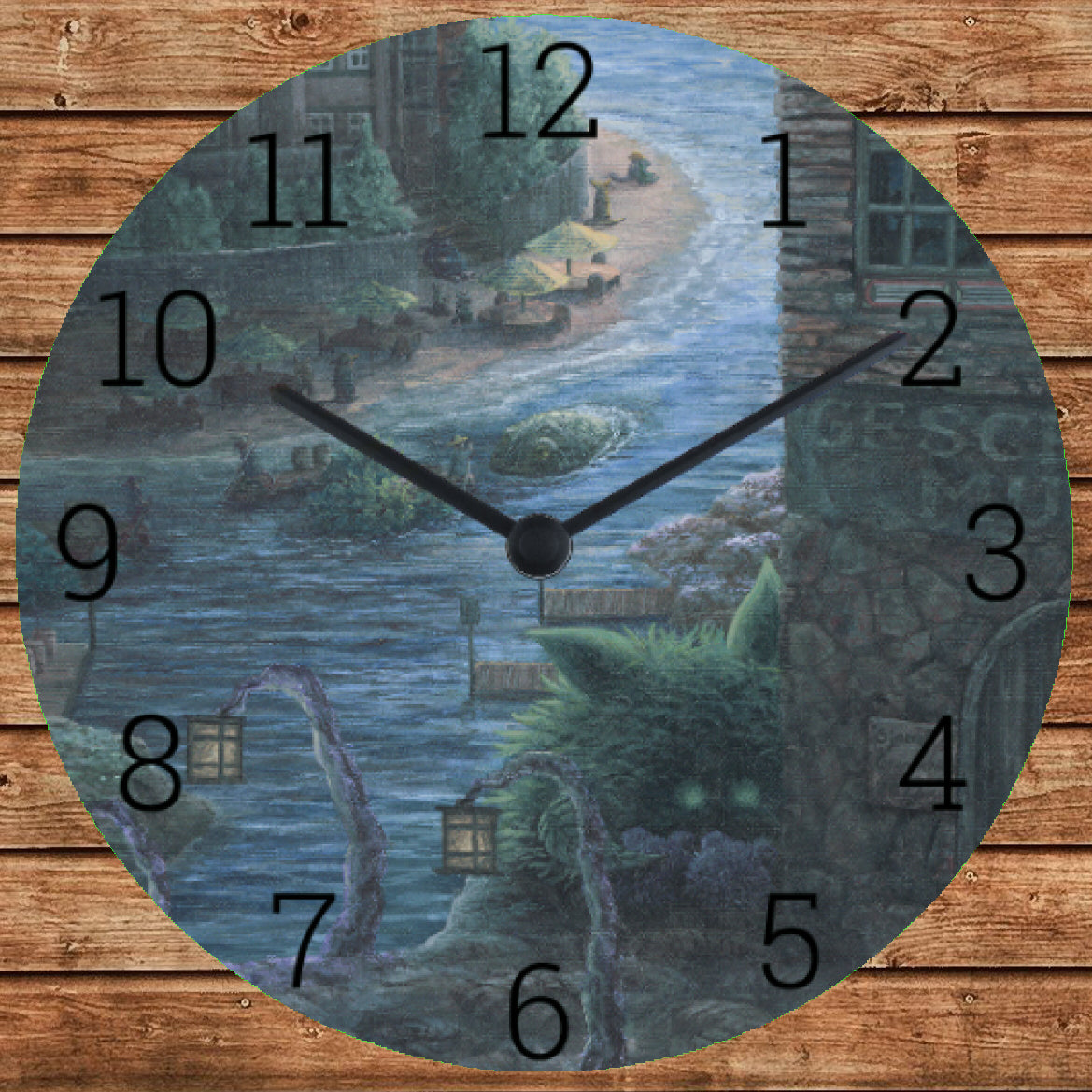 Mystical wall clock: hours of enchantment with my painting 'Summer'